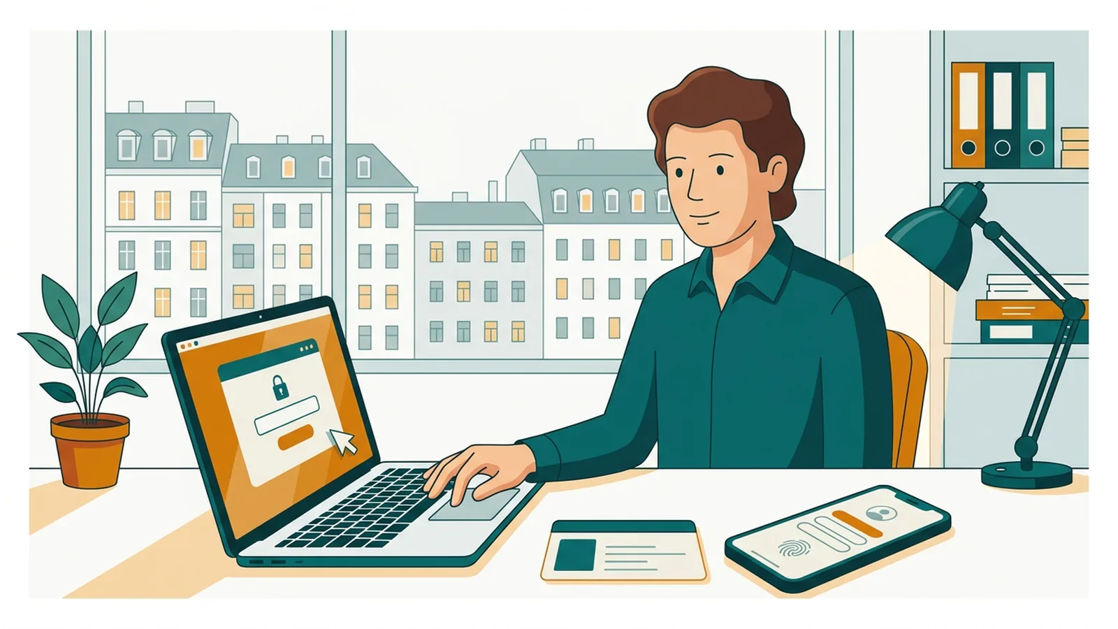 Illustration zum Ratgeber FinanzOnline anmelden: Zugang, ID Austria & Registrierung