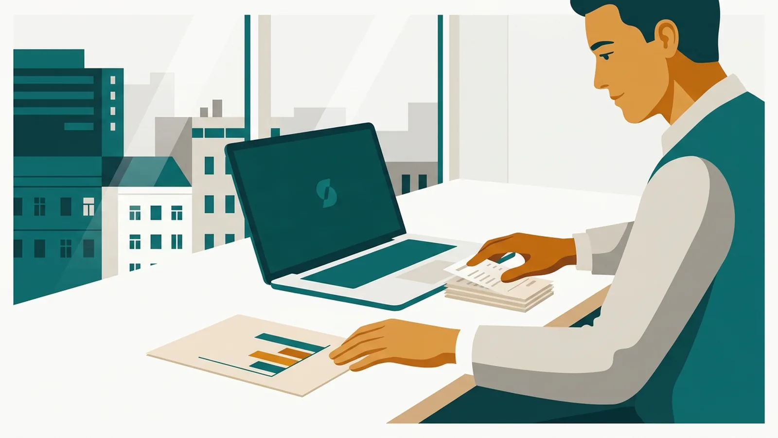 Kleinunternehmerpauschalierung — Illustration zur Betriebsausgabenpauschale für Selbstständige in Österreich