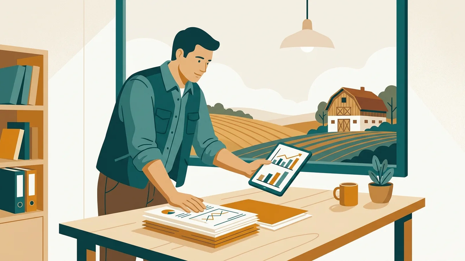 Steuerberater für Land- & Forstwirtschaft — Illustration zu Pauschalierung und Einheitswert in der österreichischen Landwirtschaft