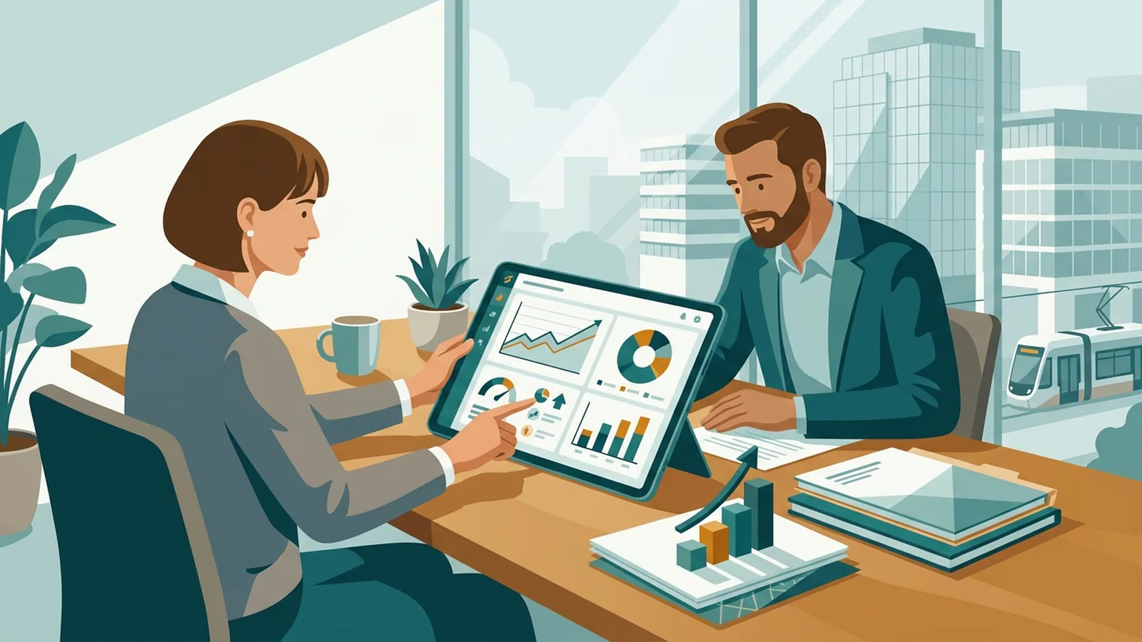 Steuerberater für Unternehmensberatung & Controlling — Illustration zu Kennzahlen-Beratung in Österreich